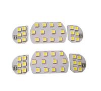 ATGCBCAUF Luz Techo Interior Coche Para Peugeot 206 307 308 3008 408 508 Para Citroën C5 Lámparas LED Para Techo Interior Mapa Maletero Luz Lectura Panel Del Color Blanco