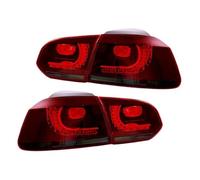 ATGCBCAUF Par De Luces Traseras para Coche Luz De Señal De Giro Intermitente con Flujo De Agua para VW para Golf 6 Mk6 R20 2008 2009 2010 2011 2012 2013(Type A Red Smoker)