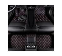 ATGCBCAUF para B&MW Serie 1 E81 2 Puertas E82 E87 E88 F20 4 Puertas Alfombrillas De Cuero PU Personalizadas para El Interior del Coche Alfombrillas A Medida(Black Red,E87 4 Door 2004-2013)