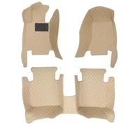 ATGCBCAUF para Dodge para Charger 2007-2018 2019 2020 2021 Alfombrillas Personalizadas para El Suelo del Coche Impermeables con Almohadillas para Los Pies Alfombrillas A Medida(Full Set-Beige)