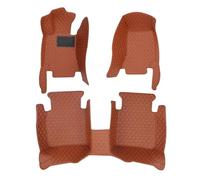 ATGCBCAUF para Dodge para Charger 2007-2018 2019 2020 2021 Alfombrillas Personalizadas para El Suelo del Coche Impermeables con Almohadillas para Los Pies Alfombrillas A Medida(Full Set-Brown)