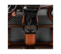 ATGCBCAUF para Dodge para Durango GT 2000-2023 Alfombrillas De Coche Personalizadas Almohadillas para Los Pies De Cuero PU Alfombrillas Impermeables Alfombrillas A Medida(Black and Orange)