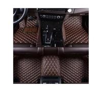 ATGCBCAUF para Dodge para Durango GT 2000-2023 Alfombrillas De Coche Personalizadas Almohadillas para Los Pies De Cuero PU Alfombrillas Impermeables Alfombrillas A Medida(Coffee 1)