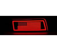 ATGCBCAUF para Jeep para Grand Cherokee 2005 2006 2007 2008 2009 Luz LED Reflectora De Parachoques Trasero Luz De Freno con Señal De Giro Automática Secuencial(Red Shell,Type C)