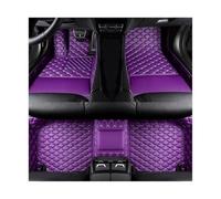 ATGCBCAUF para Jeep para Grand Cherokee 2007-2018 Alfombrillas De Cuero PU Personalizadas para El Piso del Automóvil Alfombras Alfombrillas Impermeables Alfombrillas A Medida(Purple,2007-2010)