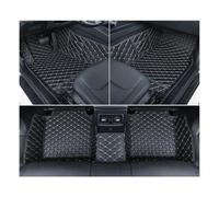 ATGCBCAUF para Jeep para Renegade 2016-2022 Alfombrillas De Cuero PU Personalizadas Piso del Automóvil Alfombra Interior Alfombrillas Impermeables Piso Alfombrillas A Medida(Black Beige)