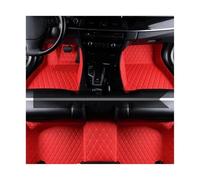 ATGCBCAUF para Mitsubishi ASX 2013 2014 2015 2016 2017 2018 2019 Alfombrillas Cuero Piso del Automóvil Alfombrillas Impermeables Alfombrilla Interior Piso Alfombrillas A Medida(Rojo)