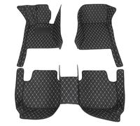 ATGCBCAUF para P&orsche 911 996 1998 1999 2000 2001 2002 2003 2004 Alfombrillas Cuero PU Personalizadas Interior Automóvil Alfombrillas Impermeables Alfombrillas A Medida(Black White)
