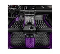 ATGCBCAUF para P&orsche para Panamera 2014 2015 2016 Alfombrillas De Cuero Impermeables para El Suelo del Coche A Medida Alfombrillas A Medida(Purple Black)