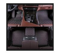 ATGCBCAUF para Peugeot 408 2010-2023 Alfombrillas De Coche Personalizadas Alfombras Almohadillas De Cuero para Los Pies Alfombrillas Impermeables Alfombrillas A Medida(Black Red,2014-2023)