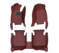 ATGCBCAUF para R&enault para Kadjar 2016 2017 2018 2019 Alfombrillas De Cuero para El Suelo del Coche Personalizadas Alfombrillas Impermeables Alfombrillas A Medida(Full Set-Wine Red)