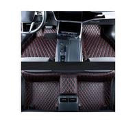 ATGCBCAUF para R&enault para Megane 2 2003-2008 Alfombrillas De Cuero Piso Automóvil Alfombrillas Impermeables Interior Alfombras Alfombrillas para Los Pies Alfombrillas A Medida(Black Red)