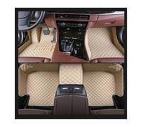 ATGCBCAUF para SsangYong para Rexton 2001-2018 Alfombrillas Piso Automóvil Personalizadas Alfombrillas Impermeables Alfombras Almohadillas Cuero Los Pies Alfombrillas A Medida(Beige,2001-2005)