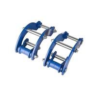 ATGCBCAUF Separadores Doble Centrado para Isuzu D-MAX 2012-2019 1 Par Kit De Elevación Delantera Y Trasera 1"-2" Espaciador Amortiguador Azul Car Tuning Espaciador Amortiguador(Blue 1 Inch)