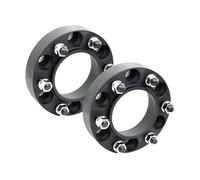 ATGCBCAUF Separadores Doble Centrado para Mazda BT 50 M12x1.5 2/4 Piezas 30/35/38 Mm PCD 6x139.7 CB 93.1 Mm Adaptador De Espaciadores De Rueda De 6 Espárragos para Espaciadores Rueda(2Pcs Black 30mm)