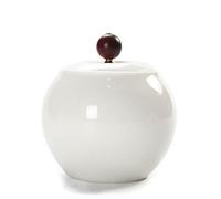 ATGQBCF Urna para Animales Suet Jade Cerámica Porcelana Cenizas Blancas Gato Perro Conejo Uso para Todo Tipo Urnas Cremación Recuerdo Mascotas Memoriales para Mascotas(2)