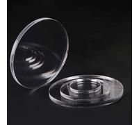 AtHaus® | Acrílico transparente | Corte láser redondo - Ø 400 mm| Espesor 3 mm | Bordes pulidos y lisos | Protección UV | Película protectora en ambas caras | Círculo a medida