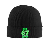 ATHBUPHMU 67 Six Seven Christmas Bruh Italian Brainrot Knitted Caps for Women Men Betary Winter Hat Acrylic Warm Melon Cap.
