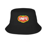 ATHBUPHMU Nuevo Sombrero de Pesca SNFU Bucket Hat Man For The Sun Hombre para Hombres