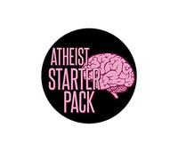 Atheist Starter Pack Brain 1.25" Botón de alfiler