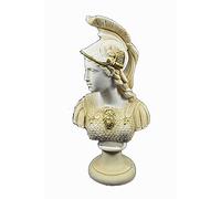 Athena Escultura Busto Minerva Antigua Diosa Griega Gran Busto Aged Patina