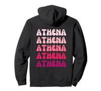 Athena First Name Minimalist Design Sudadera con Capucha