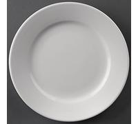 Athena hotelware CC206 con borde ancho platos, 165 mm, blanco (Pack de 12)