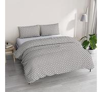 Athena - Juego de Funda nórdica para Cama de Matrimonio, Fabricado en Italia, Color Gris tórtola