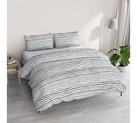 Athena - Juego de Funda nórdica para Cama de Matrimonio, Fabricado en Italia, Sofía Ahumado