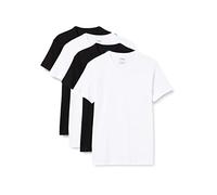 Athena Promo tee-Shirt Coton Bio Camiseta sin Mangas, Multicolor (Blanc/Blanc/Noir/Noir 9050), X-Large (Talla del Fabricante: 5) (Pack de 4) para Hombre