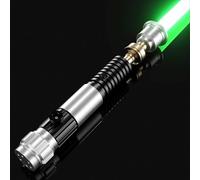AthlChamp Sable de luz de Duelo Pesado Adultos, Control por aplicación Mejorado, empuñadura de Metal Pesado y Hoja Gruesa, 16 Efectos de Sonido y Cambio de Color Infinito (RGB-OBW)