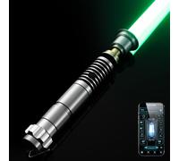 AthlChamp Sablede Duelo Pesado Adultos, con Control por aplicación, empuñadura de Metal Pesado y Hoja Gruesa, 16 Efectos de Sonido y Cambio de Color Infinito (RGB-LK)