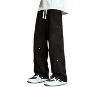 Athleisure Tie Dye - Pantalón para hombre, estampado para escenas al aire libre, relajado, tejido cómodo, corte grande, estilo natural, aventura, Le Noir, XXL