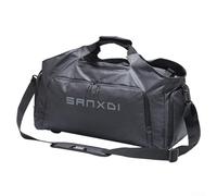 Athlete's Choice - Amplia bolsa de lona de nailon perfectamente adecuada para visitas al gimnasio o escapadas de fin de semana, como lo muestra la imagen, negro