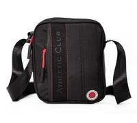 ATHLETIC CLUB BILBAO BOLSO BANDOLERA Negro con detalles rojos. Numerosos bolsillos. Bandolera regulable. Resistente a la humedad. Medidas 21 x 17 x5 cm. Producto Oficial