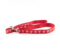 Athletic Club Bilbao - Correa para Perro o Gato, Perros Grandes, Medianos y Pequeños, Colores y Escudo del Equipo, Talla L, 120 x 0.5 x 2.5 cm, Producto Oficial (CyP Brands).