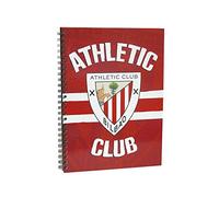 Athletic Club - Carpeta Espiral 30 Fundas, Clasificador, Fundas de plástico, Material Escolar, Cuaderno con Fundas de plástico, Color Rojo, Producto Oficial (CyP Brands)