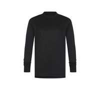 Athletic Sportswear Camiseta de manga larga para niños, para correr, fútbol, gimnasio, deportes, fitness, Negro, 15-16 Años