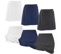 Athletic Sportswear Falda pantalón para niña, Pantalones Cortos 2 en 1, Falda de Tenis, Pantalones Cortos Deportivos de PE para Escuela de Gimnasia Activa (11-12 años, Azul Marino)