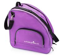 Athletico Bolsa de Hielo y Patines en línea, Bolsa Premium para Llevar Patines de Hielo, Patines en línea, para niños y Adultos (Morado con Ribete Negro)