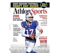 Athlon Sports - Fantasy Football 2025: 350+ Player Reports, 280 Player Big Board, League Domination, Top Picks, Cheat Sheets, Positional Rankings, Guillotine League Primer, Rookie Rankings & More