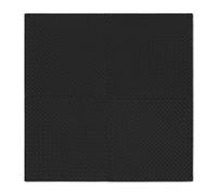 Athlyt Eva Gym - Alfombrilla de espuma, juego de 4 piezas, color negro