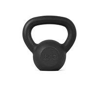 Athlyt Kettlebell de hierro fundido, 8 kg, Negro - Pesa rusa para fuerza y gimnasio en casa