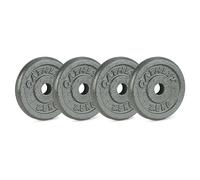 Athlyt Set de Discos de Pesas, 4 x 2.5 kg, Negro