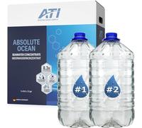 ATI Absolute Ocean - Agua de mar concentrada para acuarios marinos, agua de mar clara al instante en segundos, ideal para cambiar el agua y reconfigurar, 2 x 10,2 litros para 170 litros