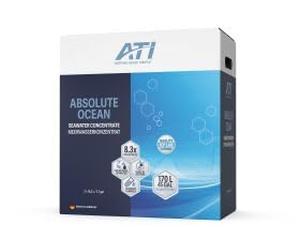 ATI Absolute Ocean - Agua de mar concentrada para acuarios marinos, agua de mar clara al instante en segundos, ideal para cambiar el agua y reconfigurar, 2 x 10,2 litros para 170 litros