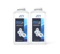 ATI Absolute Ocean - Agua de mar concentrada para acuarios marinos, agua de mar clara instantánea en segundos, ideal para cambio de agua y reinstalación, 2 x 2,7 litros para 45 litros