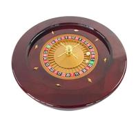 ATIJAA Juego de ruleta de lujo de ruleta de 20 pulgadas, rueda de ruleta de grado casino con 2 bolas de ruleta, juegos de mesa de ocio, ideal para juegos de casino nocturnos en casa