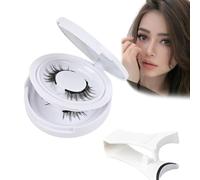 Atikisoi-Atikisoi Magnetic Lashes, Ginani Magnetic Lashes, Atikisoi Reusable Magnetic Eyelashes, Magnetic Eyelashes Lashes with Applicator Reusable Natural Look (2pcs-HDX-8)