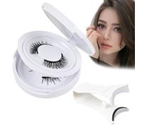 Atikisoi-Atikisoi Magnetic Lashes, Ginani Magnetic Lashes, Atikisoi Reusable Magnetic Eyelashes, Magnetic Eyelashes Lashes with Applicator Reusable Natural Look (2pcs-HY4)